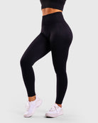 Black High Waist Tights - Peach Tights - Tights