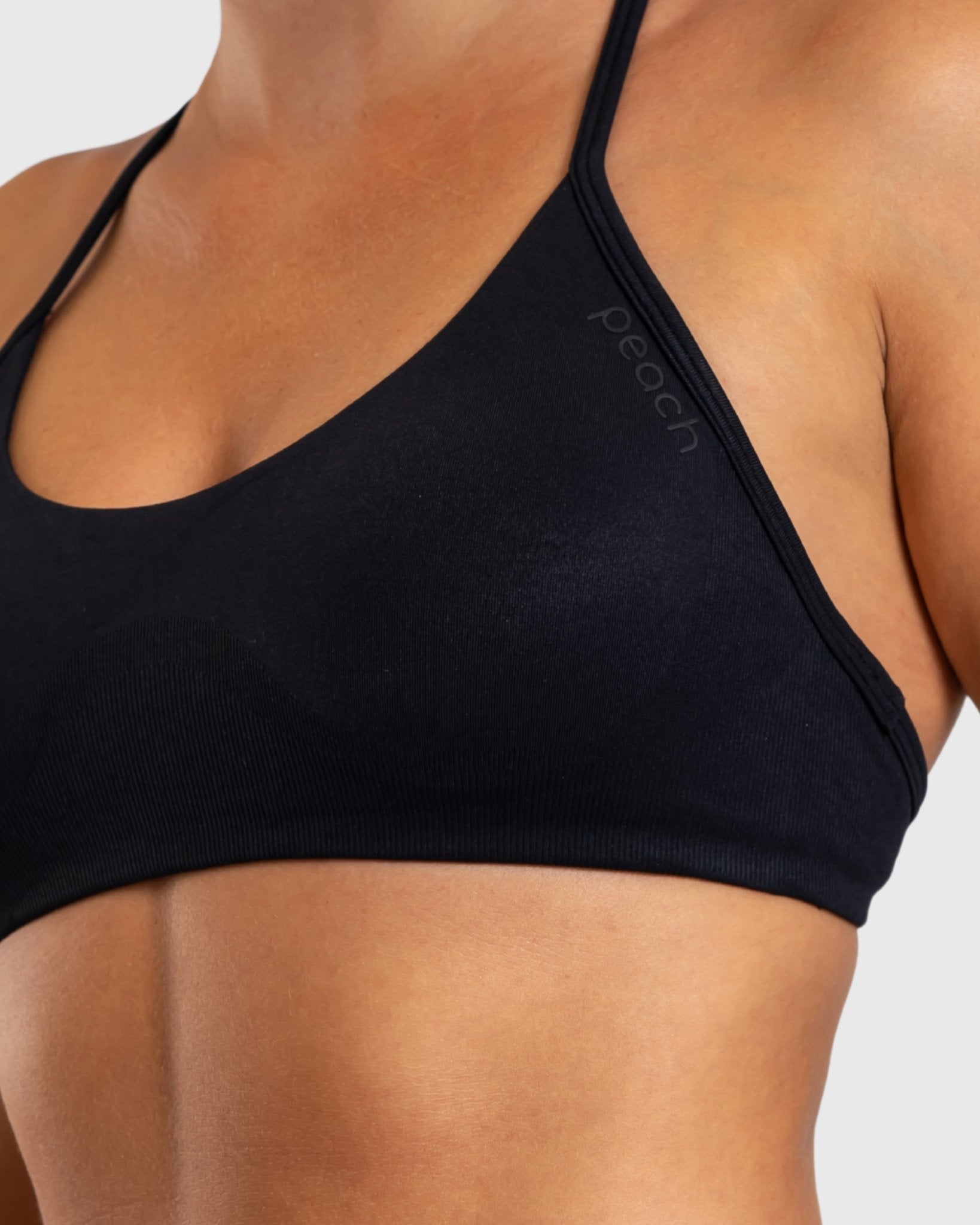 Black Ignite Sports - bra - Peach Tights - Sports - Bra