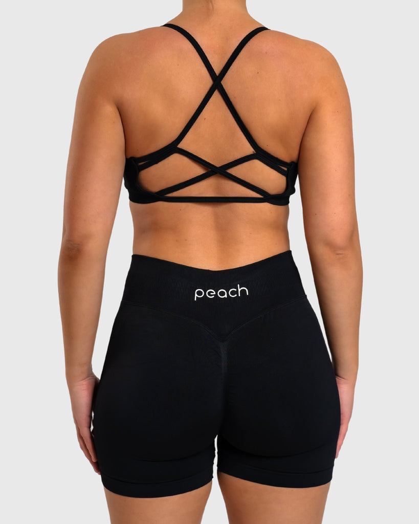 Black Impact Sports - bra - Peach Tights - Sports - Bra