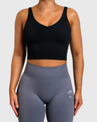 Black Lush Topp - Peach Tights - Sports - Bra