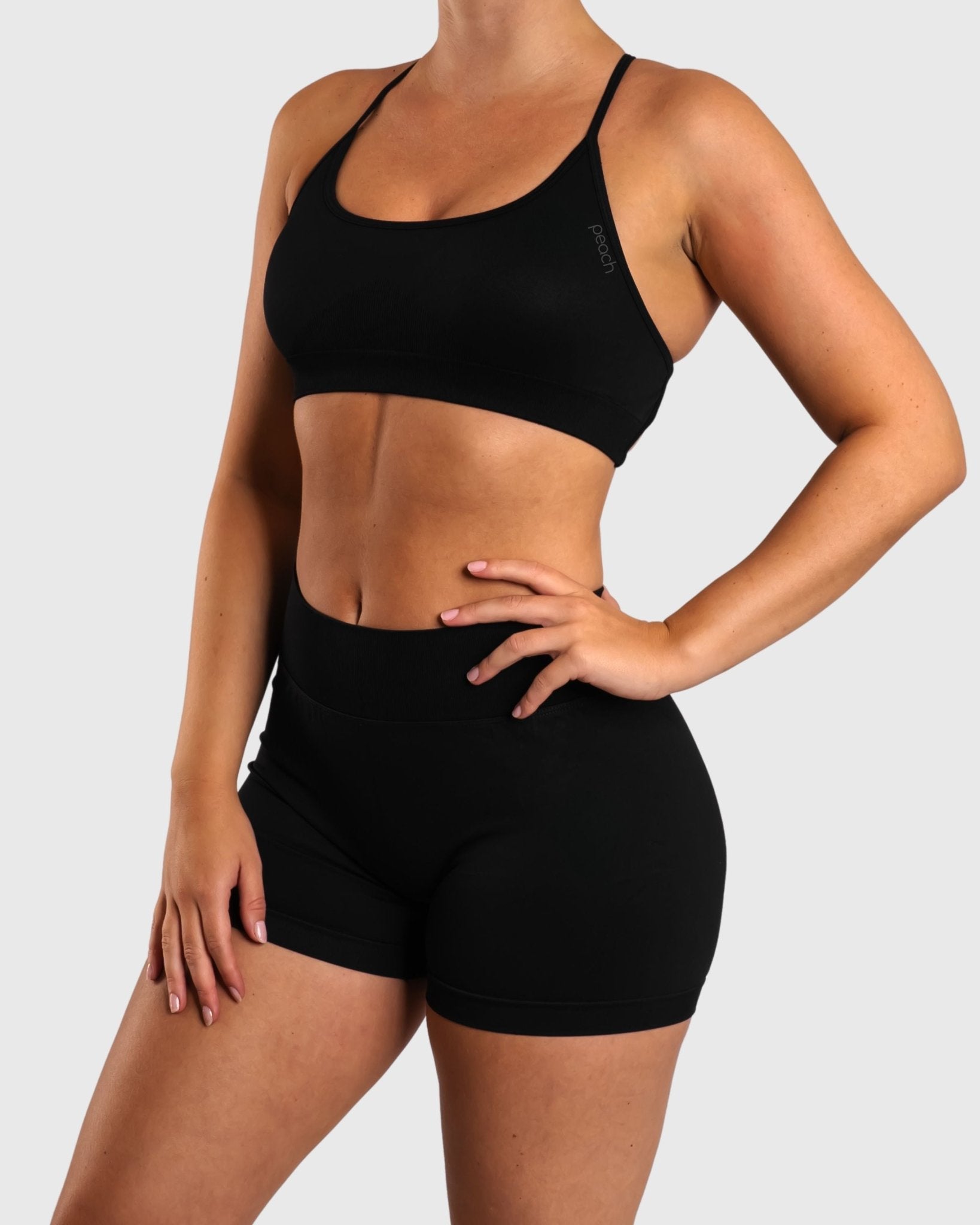 Black Peak Sports - bra - Peach Tights - Sports - Bra