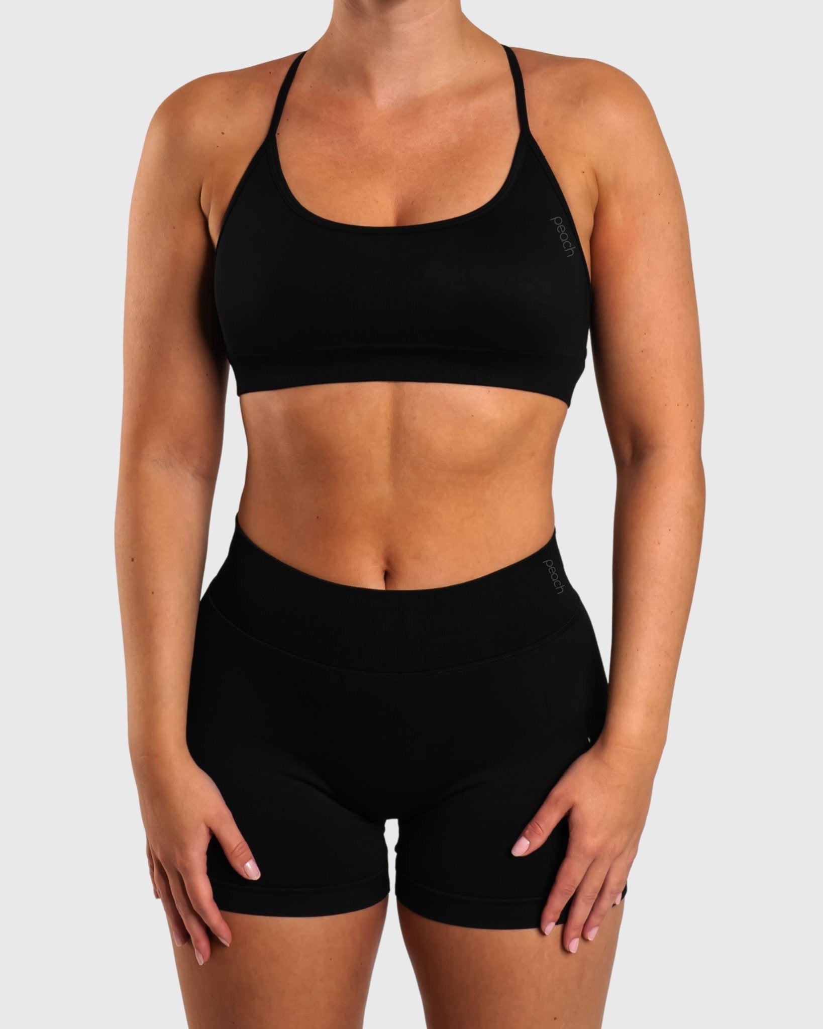Black Peak Sports - bra - Peach Tights - Sports - Bra