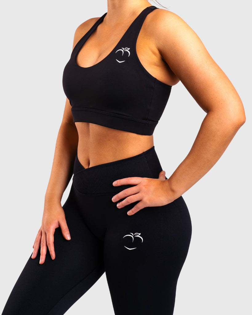 Black Revive Sports-bra - Peach Tights - Sports-Bra