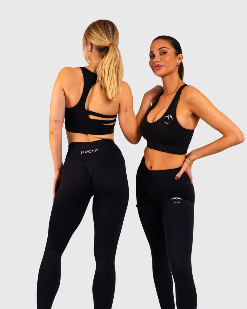 Black Revive Sports-bra - Peach Tights - Sports-Bra