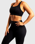 Black Sculpt Topp - Peach Tights - Sports - Bra
