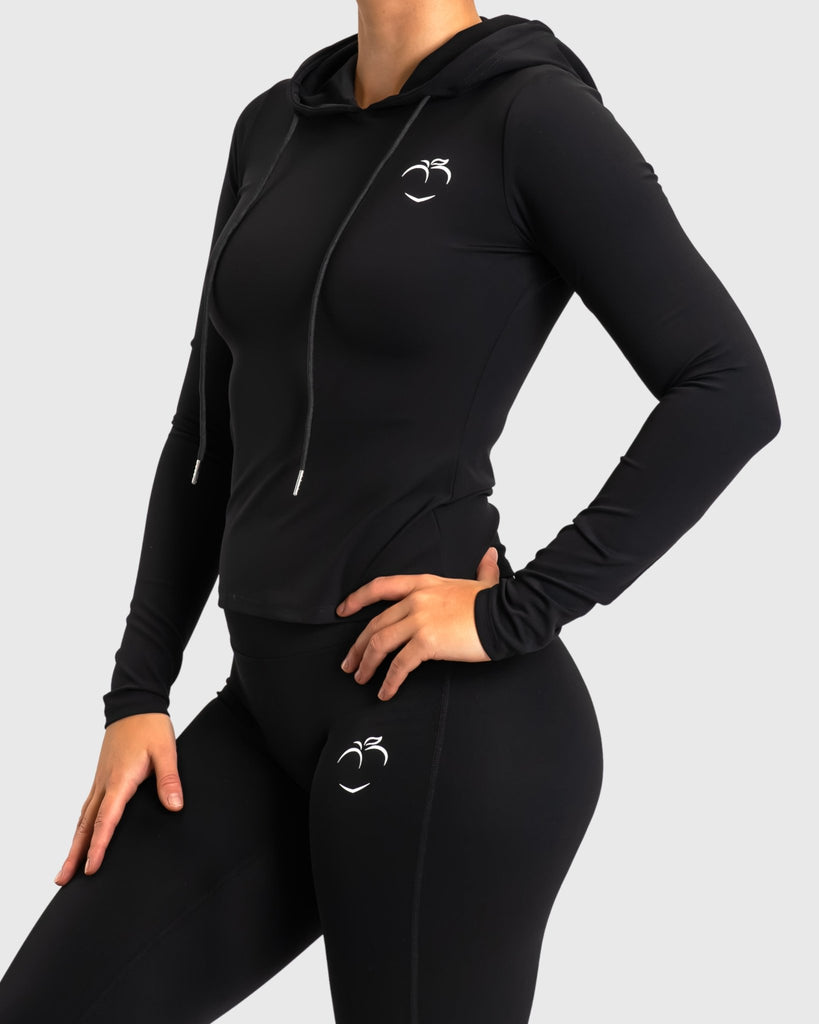 Black Serenity Sweatshirt - Peach Tights - Long sleeve