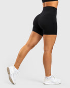 Black Softelle Shorts - Peach Tights - Tights