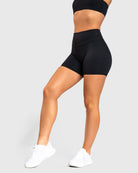 Black Velocity Shorts - Peach Tights - Shorts