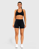 Black Velocity Sports - bra - Peach Tights - Sports - Bra