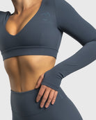 Blue Align Long Sleeve - Peach Tights - Long sleeve