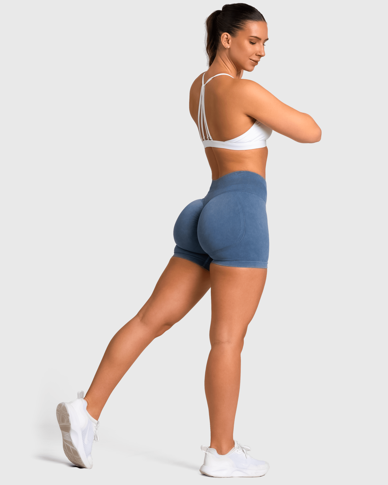 Blue Mist Shorts - Peach Tights - Shorts