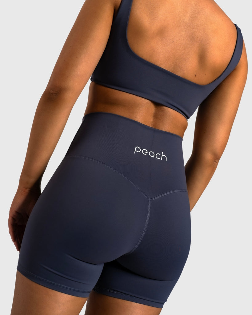 Blue Refine Shorts - Peach Tights - Shorts