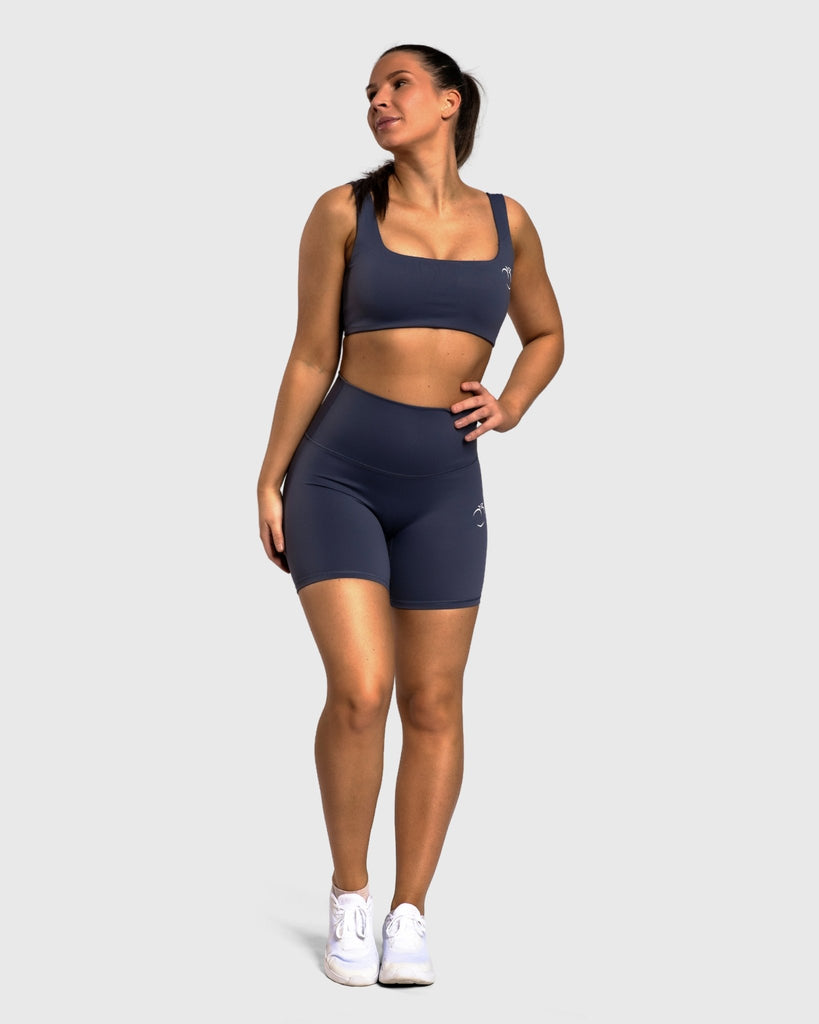 Blue Refine Shorts - Peach Tights - Shorts