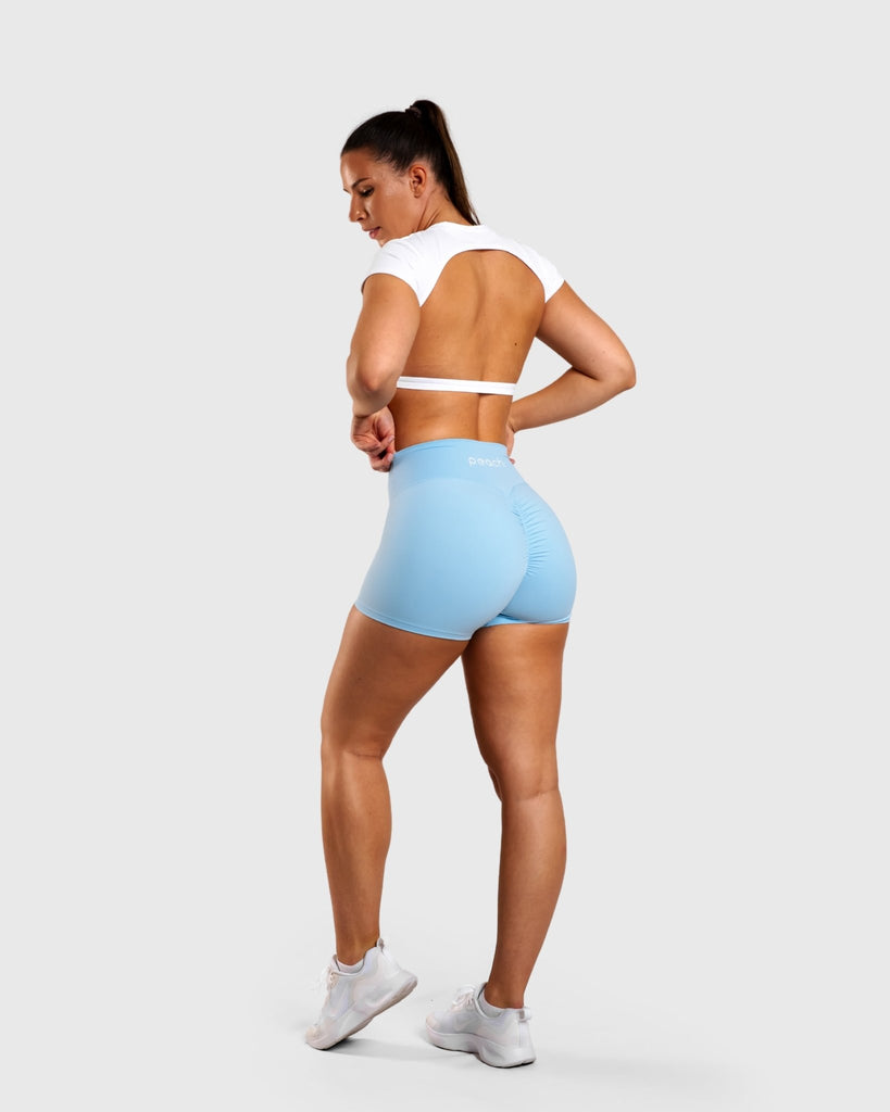 Blue Spire Shorts - Peach Tights - Shorts