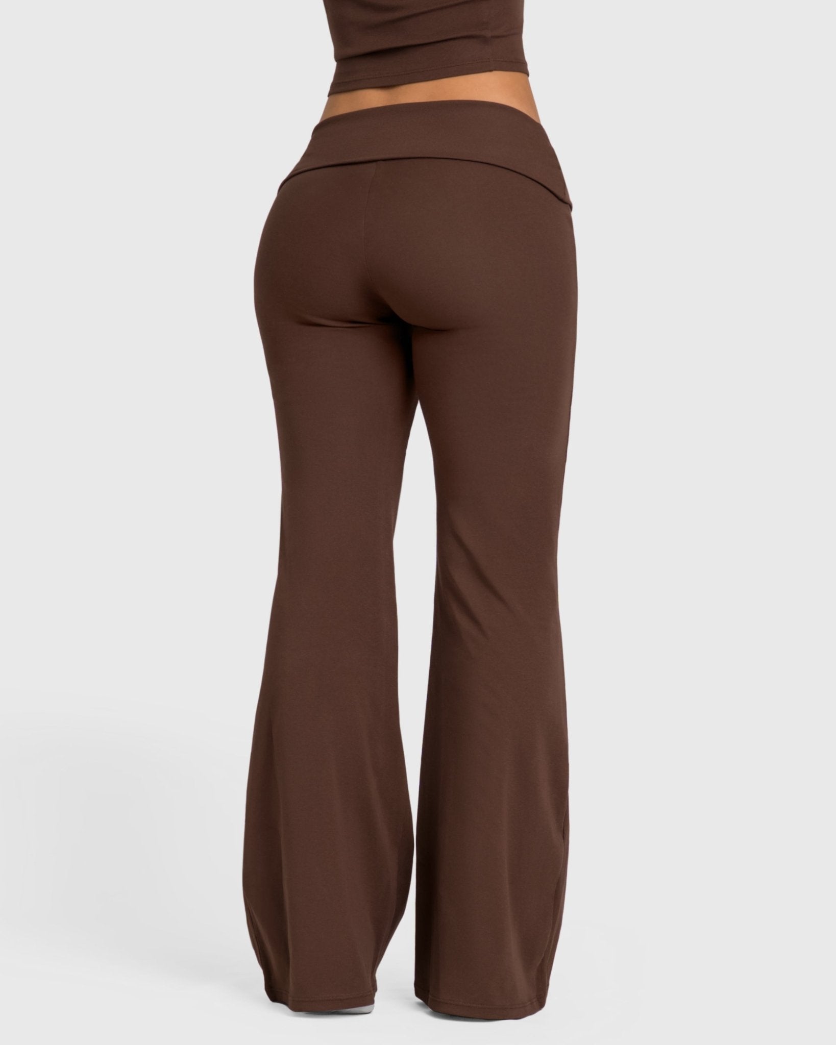 Brown Flow Yoga Pants - Peach Tights - Tights
