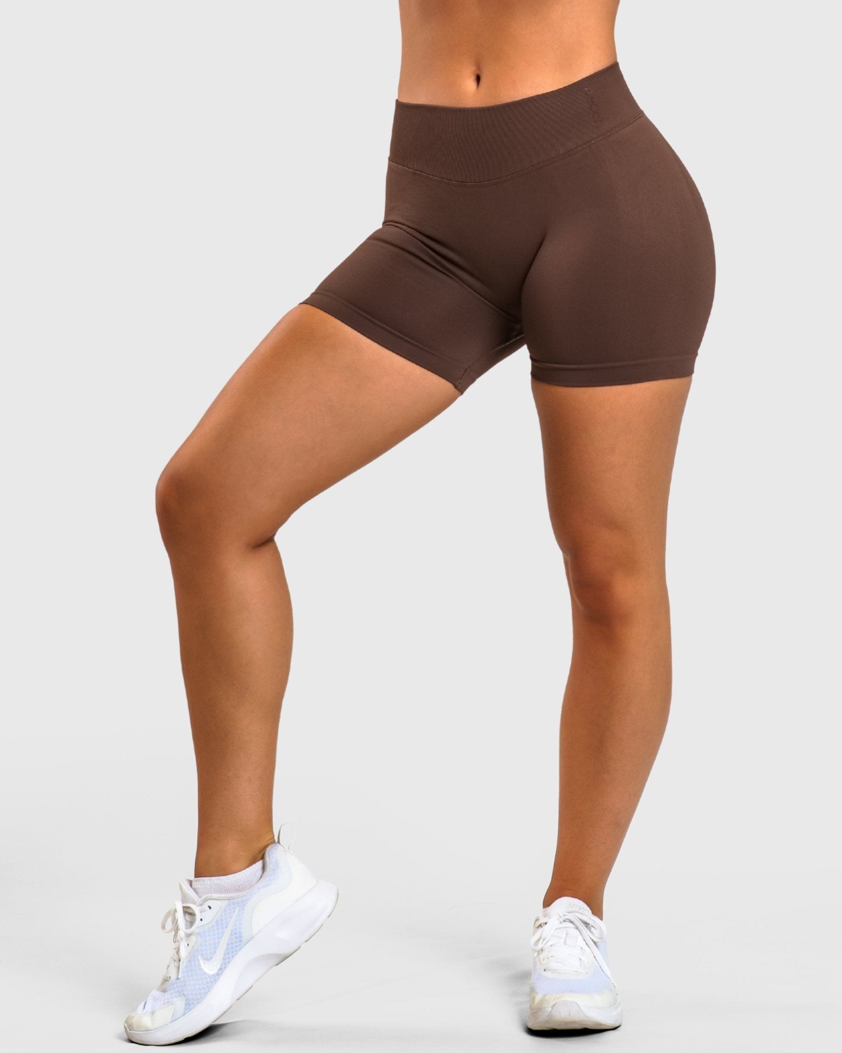 Brown Shaping Shorts - Peach Tights - Shorts