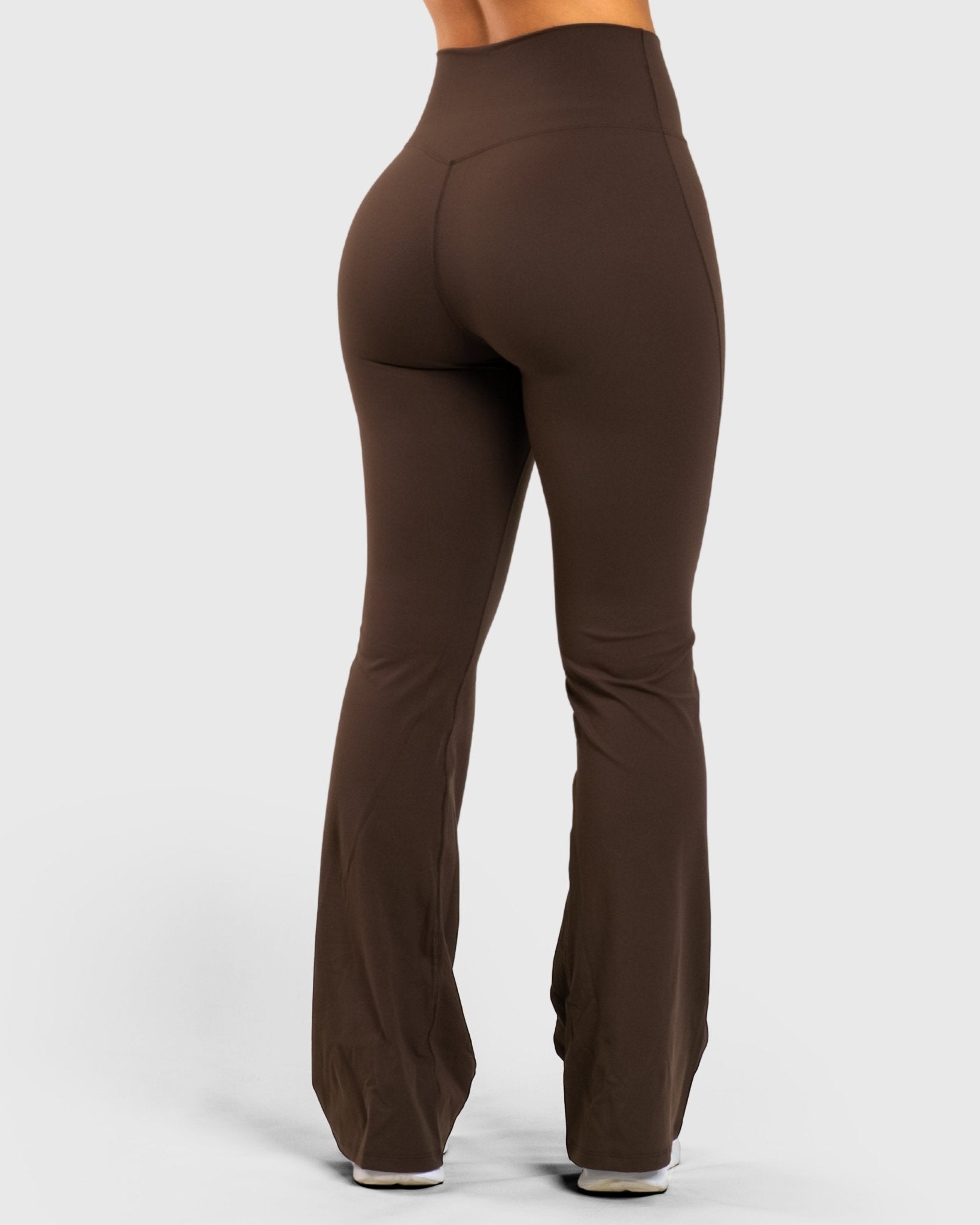 Brown Softelle Flared Pants - Peach Tights - Tights