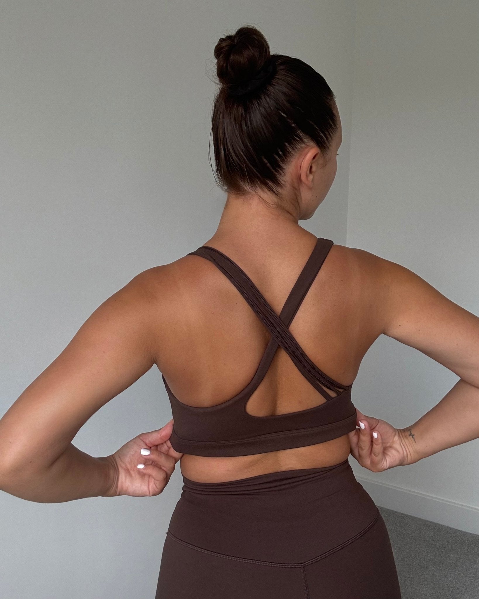 Brown Softelle Sports - bra - Peach Tights - Sports - Bra