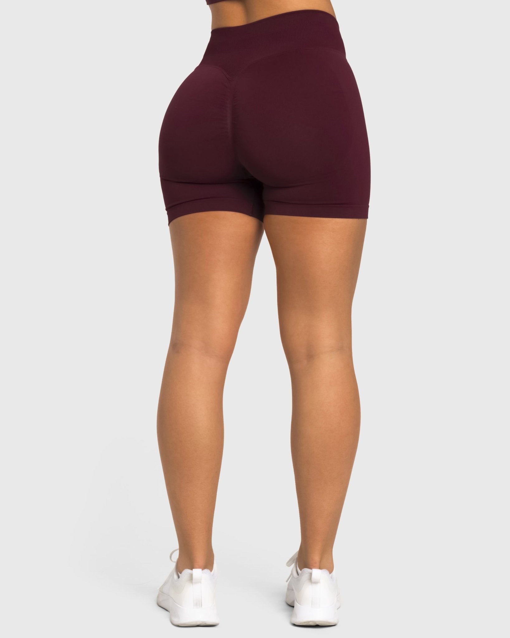 Burgundy Sense Shorts - Peach Tights - Shorts