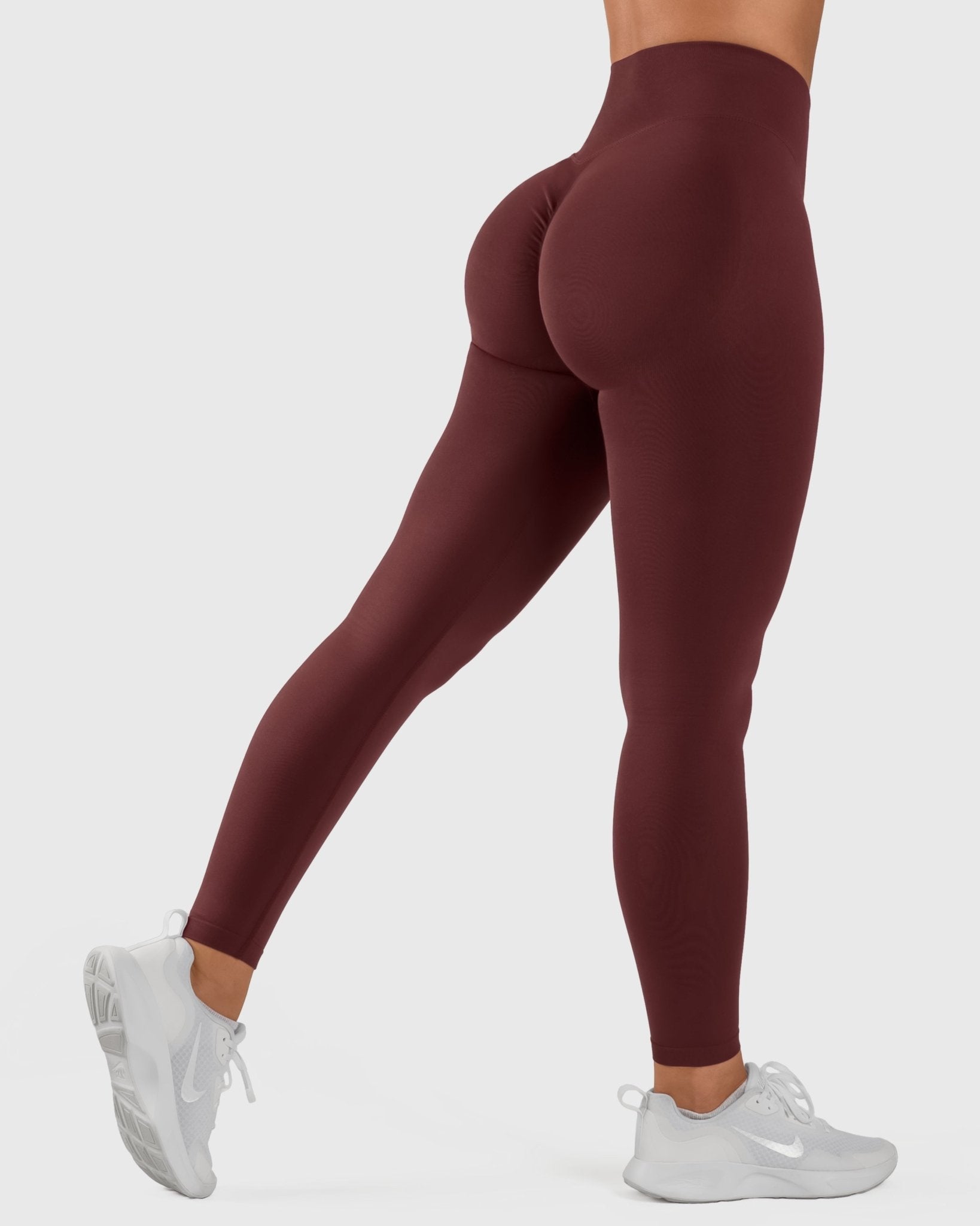 Burgundy Vivid Tights - Peach Tights - Tights