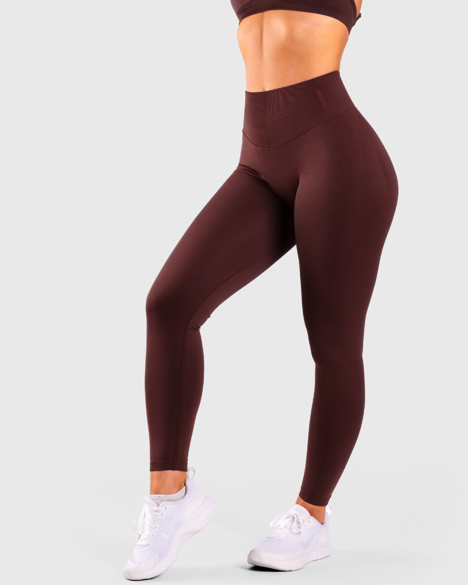 Burgundy Vivid Tights - Peach Tights - Tights