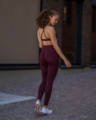 Burgundy Vivid Tights - Peach Tights - Tights