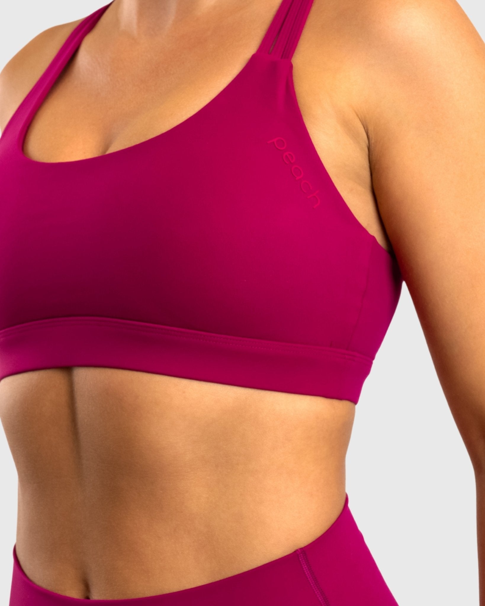 Cherry Pink Softelle Sports - bra - Peach Tights - Sports - Bra