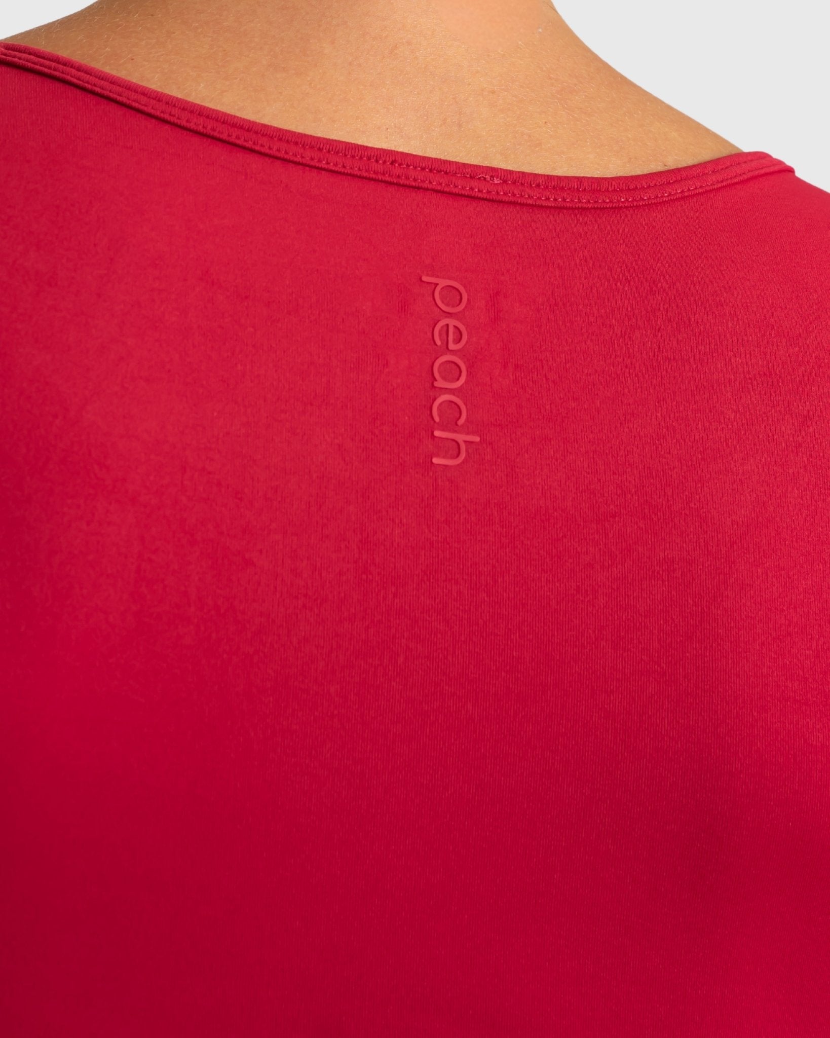 Cherry Red Ignite Long Sleeve - Peach Tights - Long sleeve