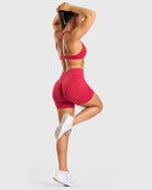 Cherry Red Ignite Shorts - Peach Tights - Shorts