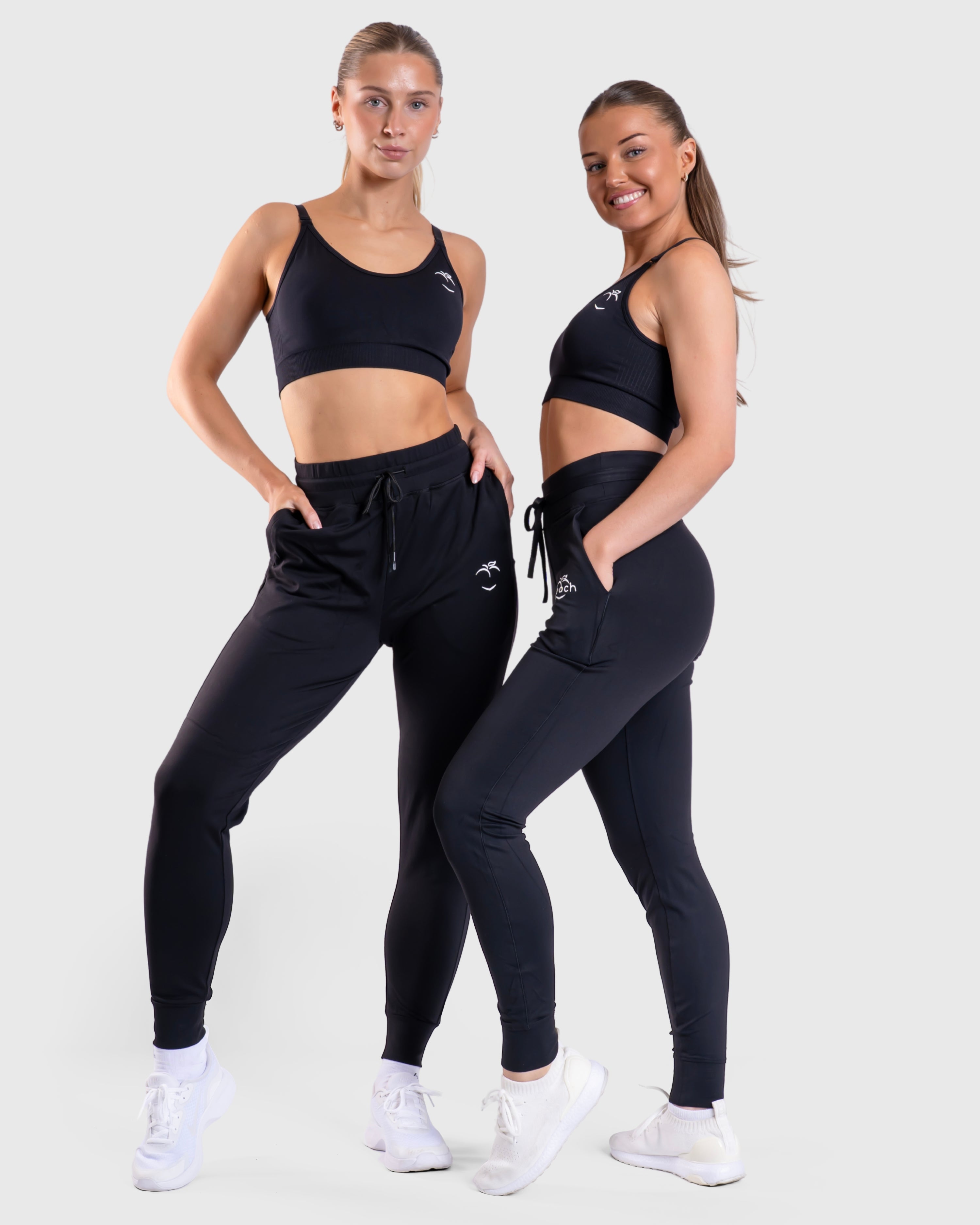 Black Active Sweatpants | Sweatpants – Peach Tights