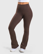 Espresso Flared Yoga - Peach Tights - Tights
