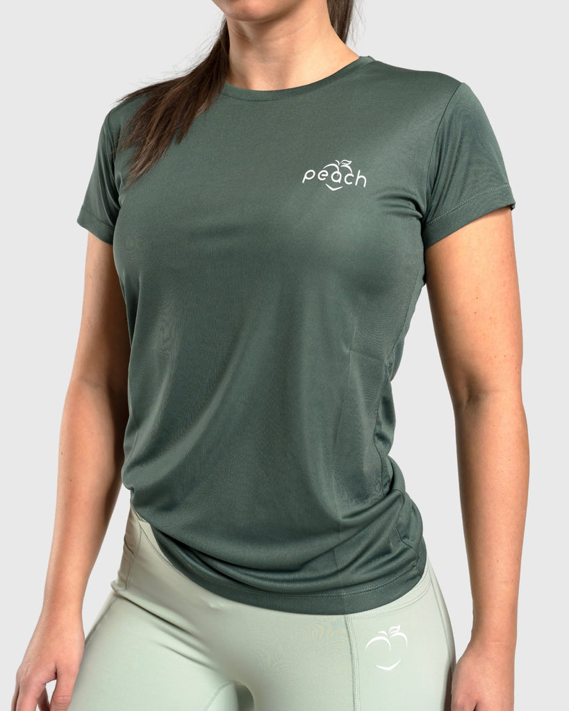 Green Basic Training T-Shirt - Peach Tights - T-shirt