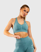 Green Ease Sports-bra - Peach Tights - Sports-Bra
