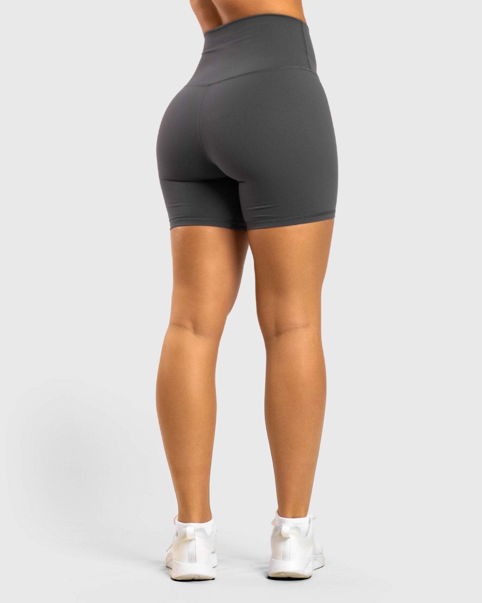 Grey Softelle Shorts - Peach Tights - Tights