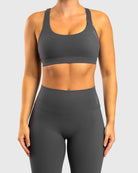 Grey Softelle Sports - bra - Peach Tights - Sports - Bra