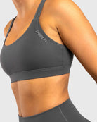 Grey Softelle Sports - bra - Peach Tights - Sports - Bra