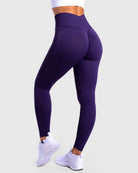 Indigo Purple Lux Seamless Tights - Peach Tights - Tights