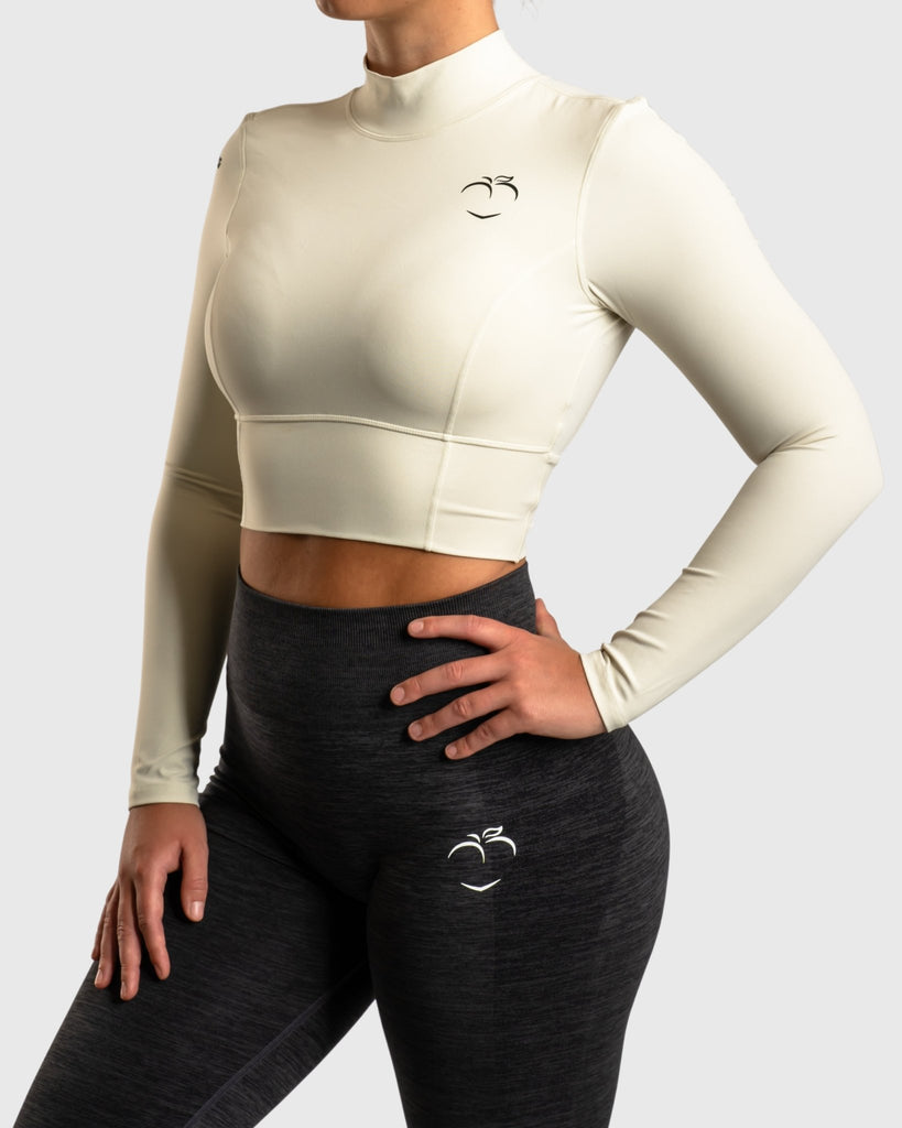 Ivory Reveal Long Sleeve - Peach Tights - Long sleeve