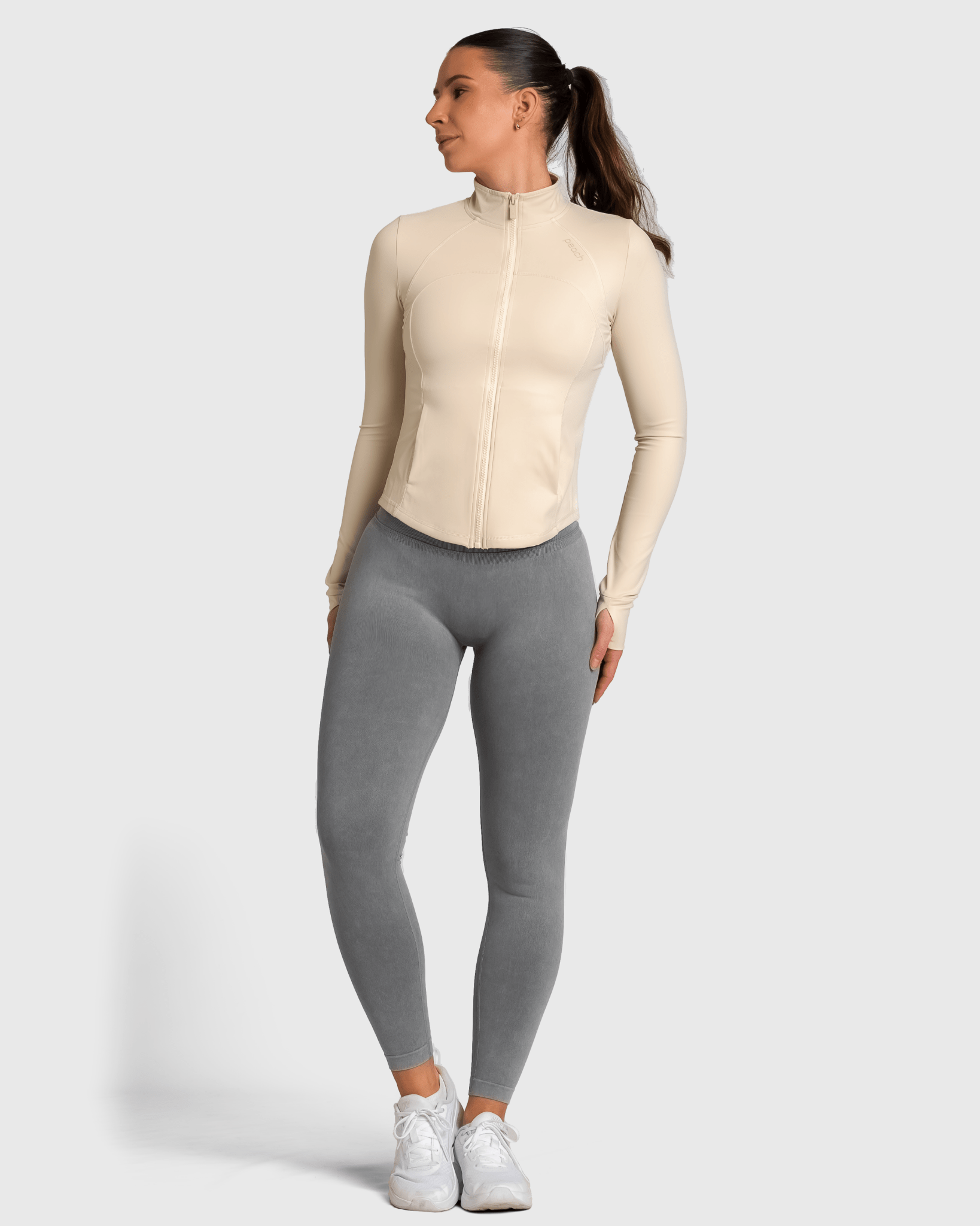 Ivory Shape Jacket - Peach Tights - Jacket