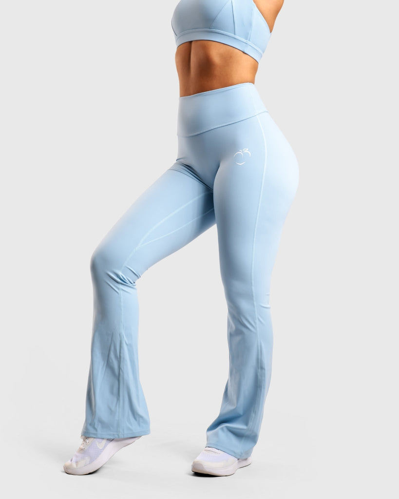 Light Blue Sculpt Yoga - Peach Tights - Tights