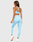 Light Blue Softelle Sports - bra - Peach Tights - Sports - Bra
