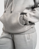 Light Grey Haze Hoodie - Peach Tights - Hoodie