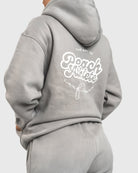Light Grey Haze Hoodie - Peach Tights - Hoodie