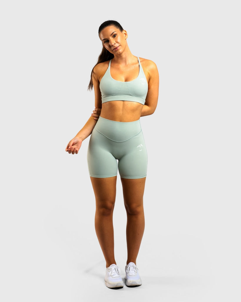 Mint Green Core Sports - bra - Peach Tights - Sports - Bra