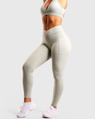 Mint Green Fusion Mid Waist - Peach Tights - Tights