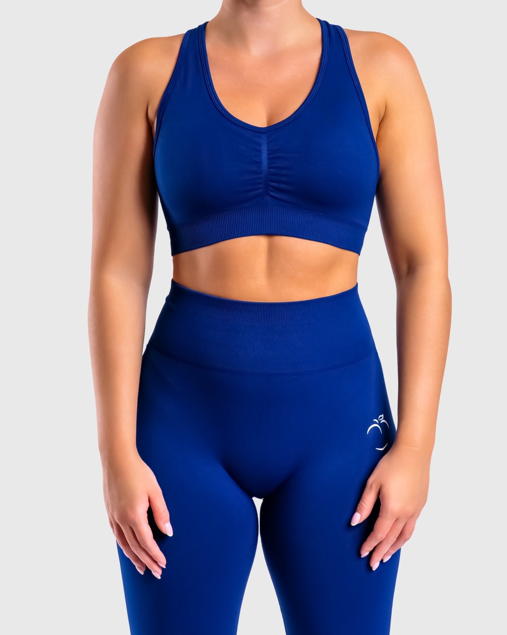 Navy Blue Classic Deluxe Sports - bra - Peach Tights - Sports - Bra