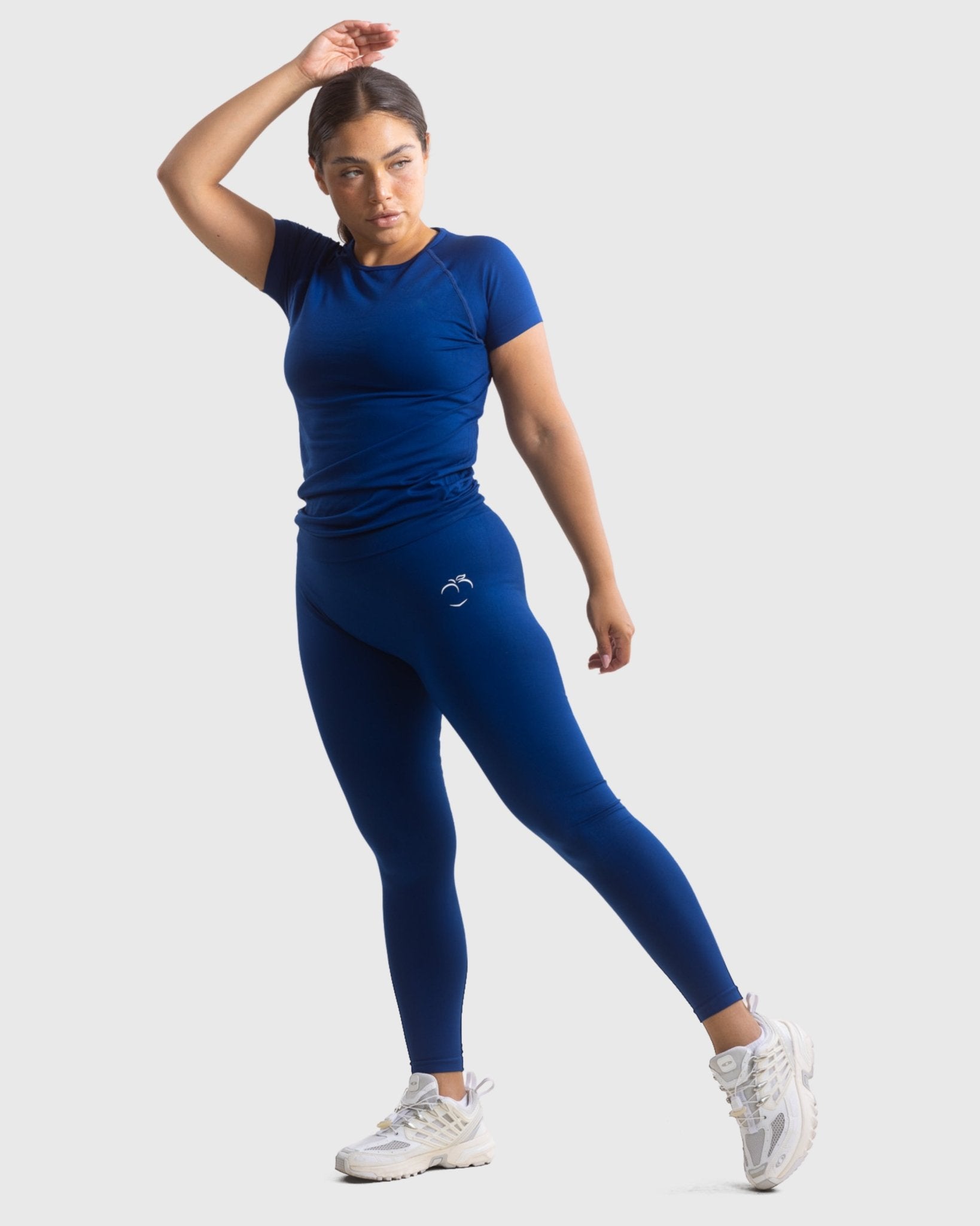 Navy Blue Classic Deluxe T-shirt - Peach Tights - T-shirt