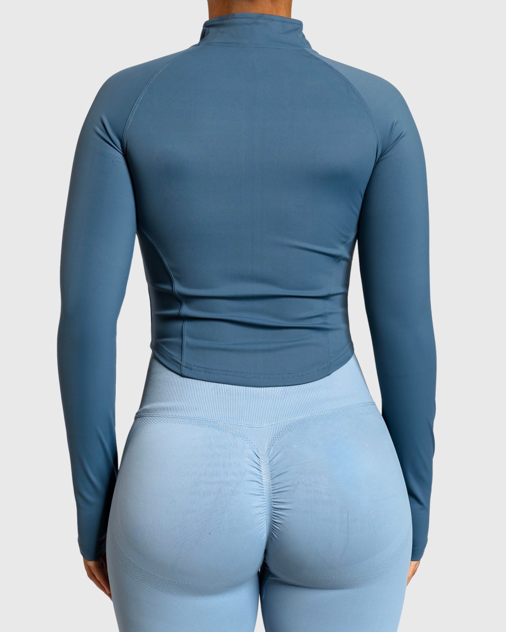 Navy Blue Define Jacket - Peach Tights - Jacket