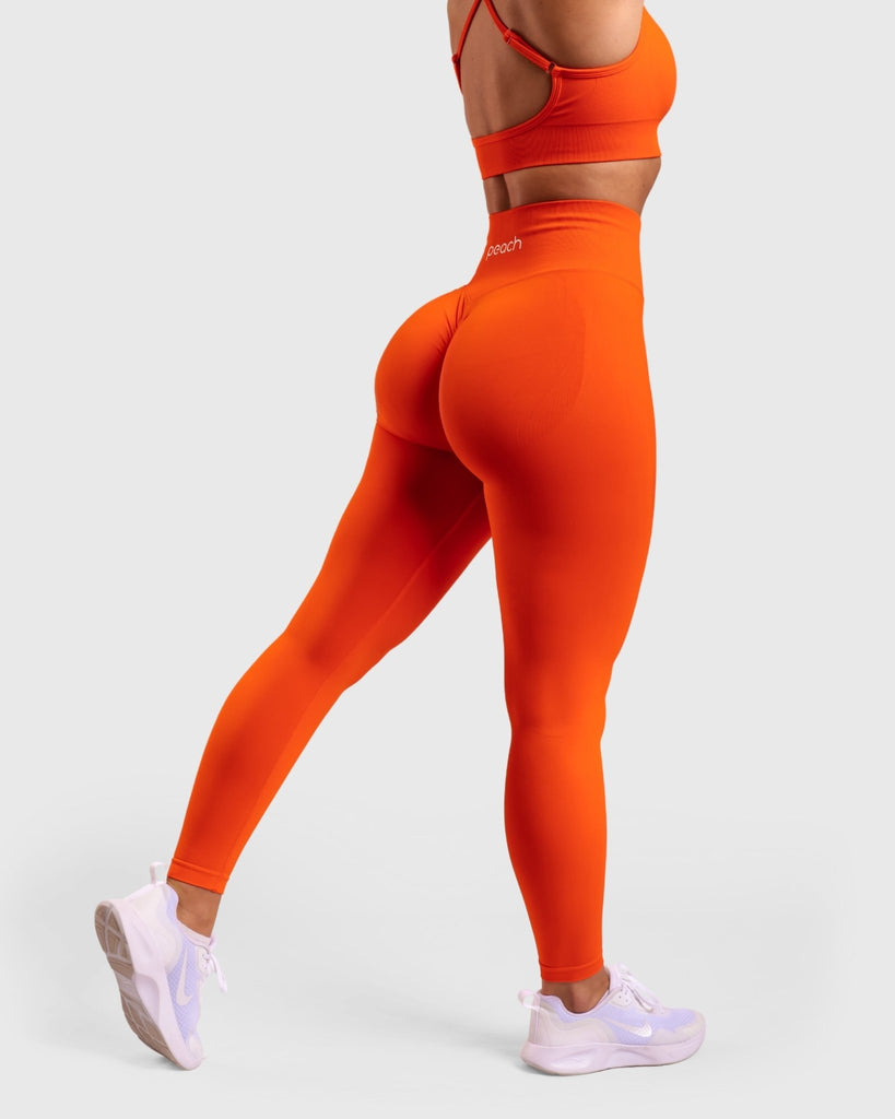 Orange Performa Mid waist - Peach Tights - Tights