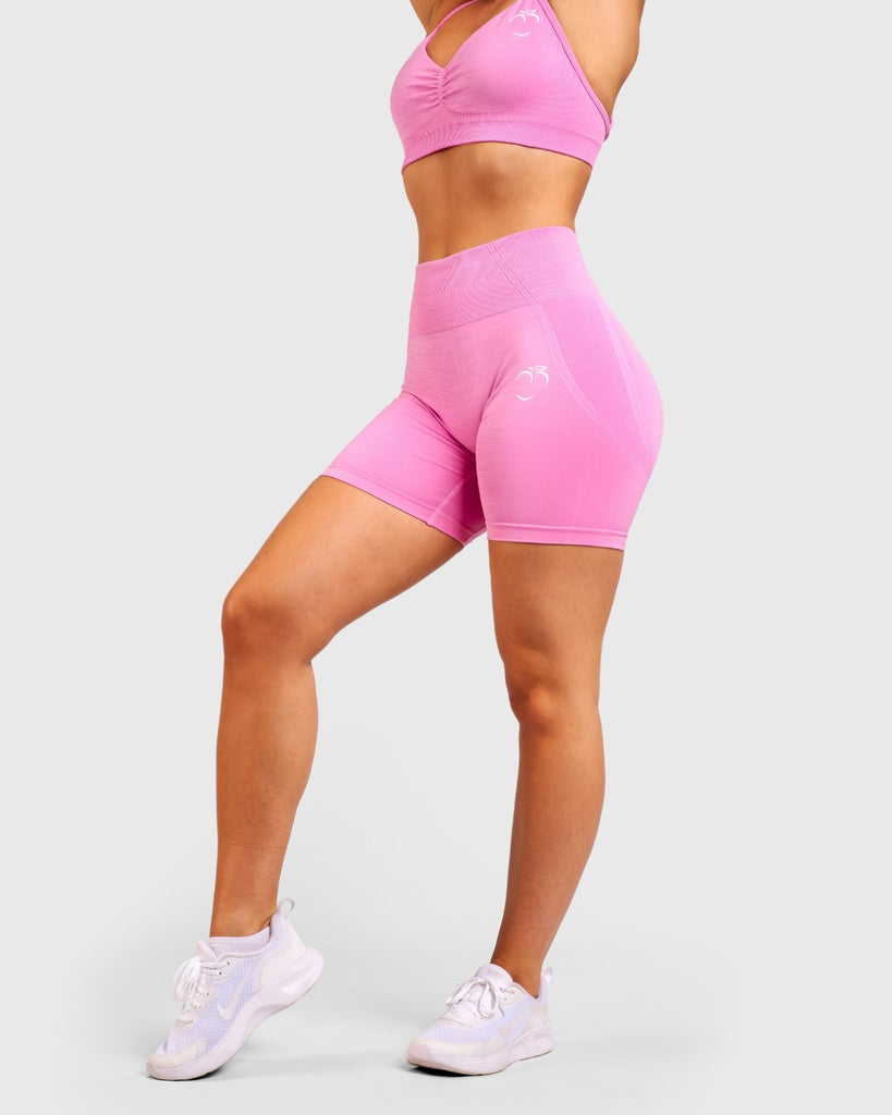 Pink Elevate Shorts - Peach Tights - Shorts